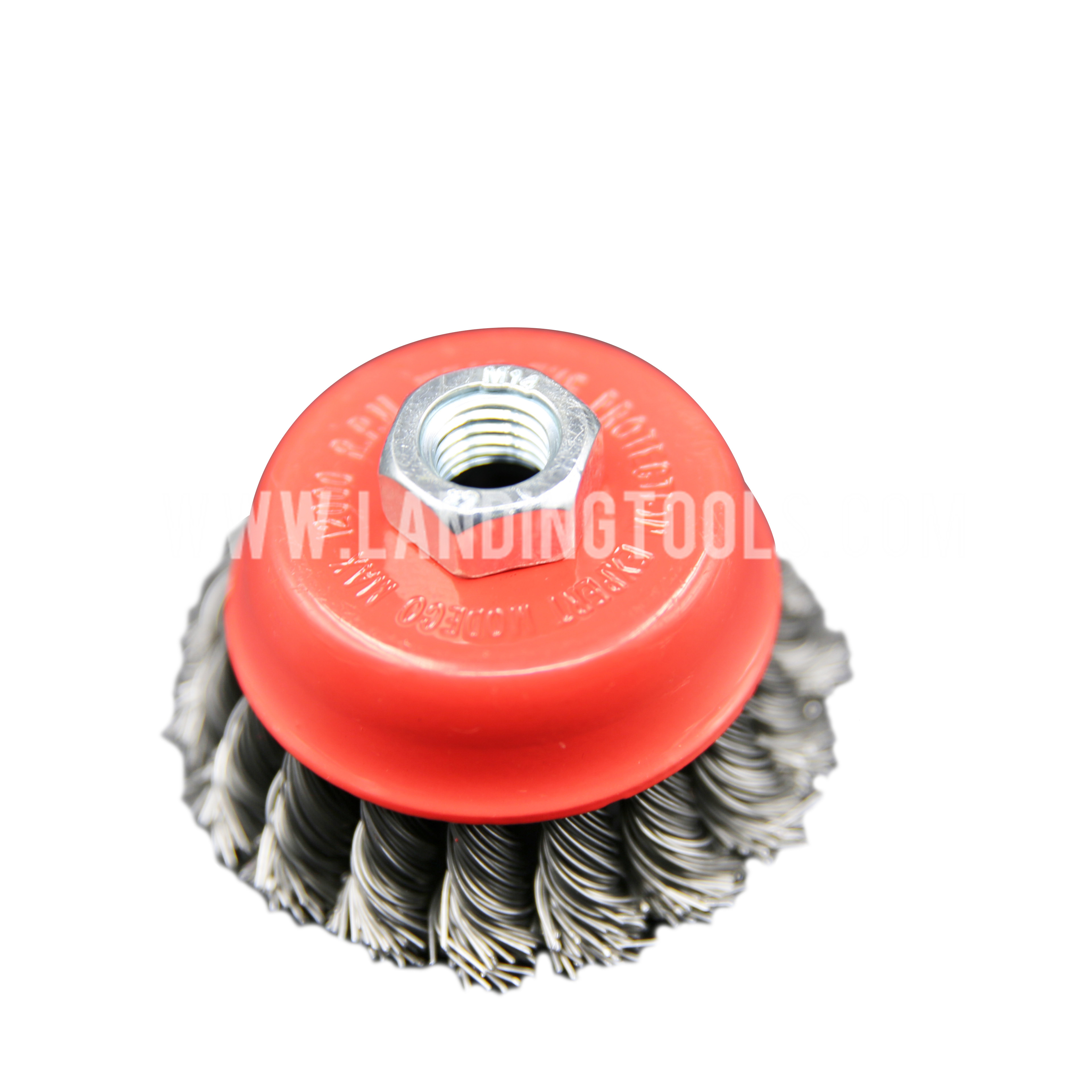Knotted Twist Whee Cupl Brushes 75mm .  Use For Angle Grinder 510502