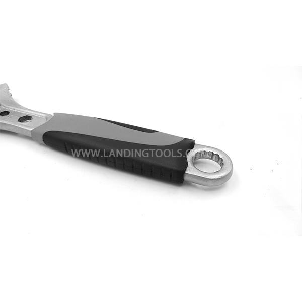 Adjustable Wrench With PVC Handle    337006