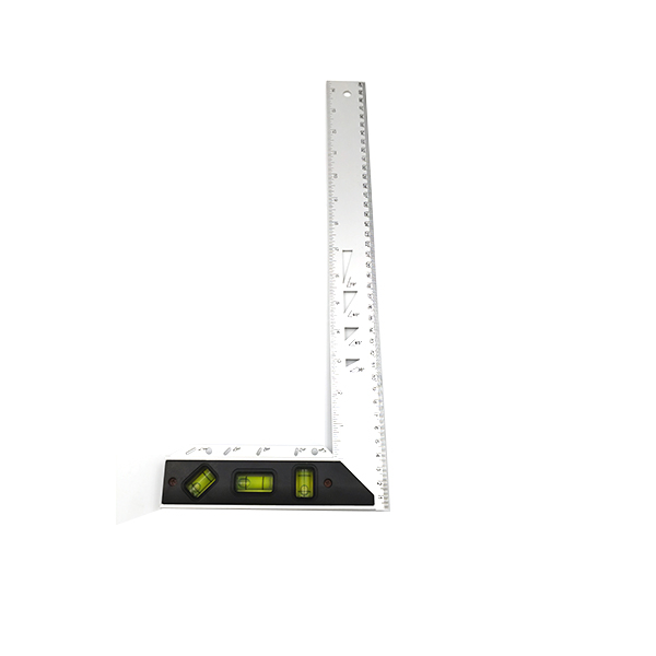 Aluminium L Type Ruler Try Square With Vials 	573003