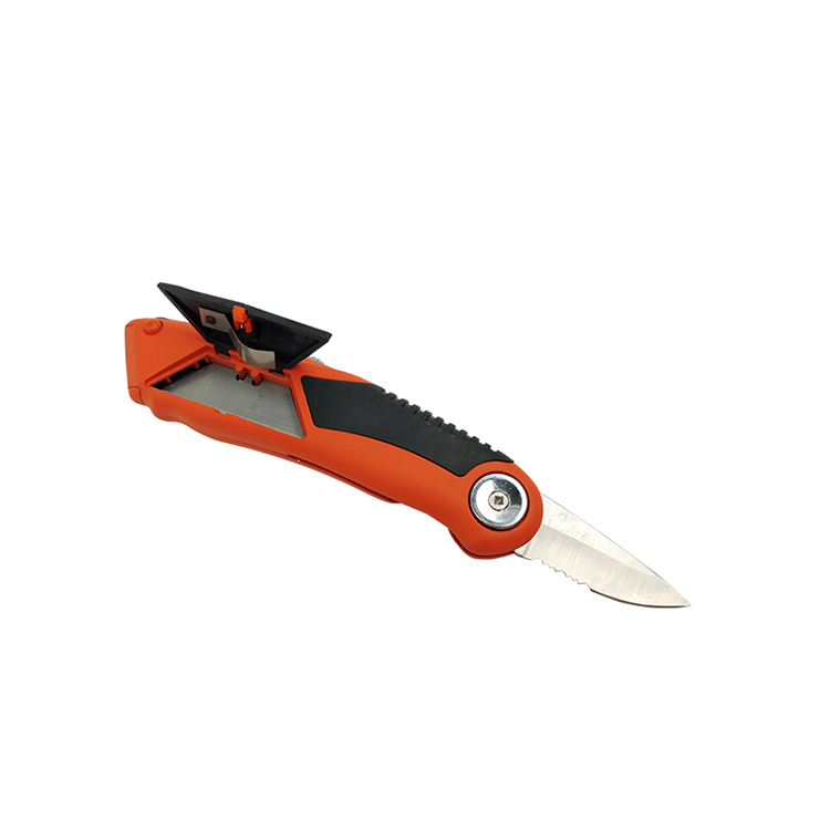 Utility Knife With Folding Sport Blade  Include 2 pcs Blades   386014-1