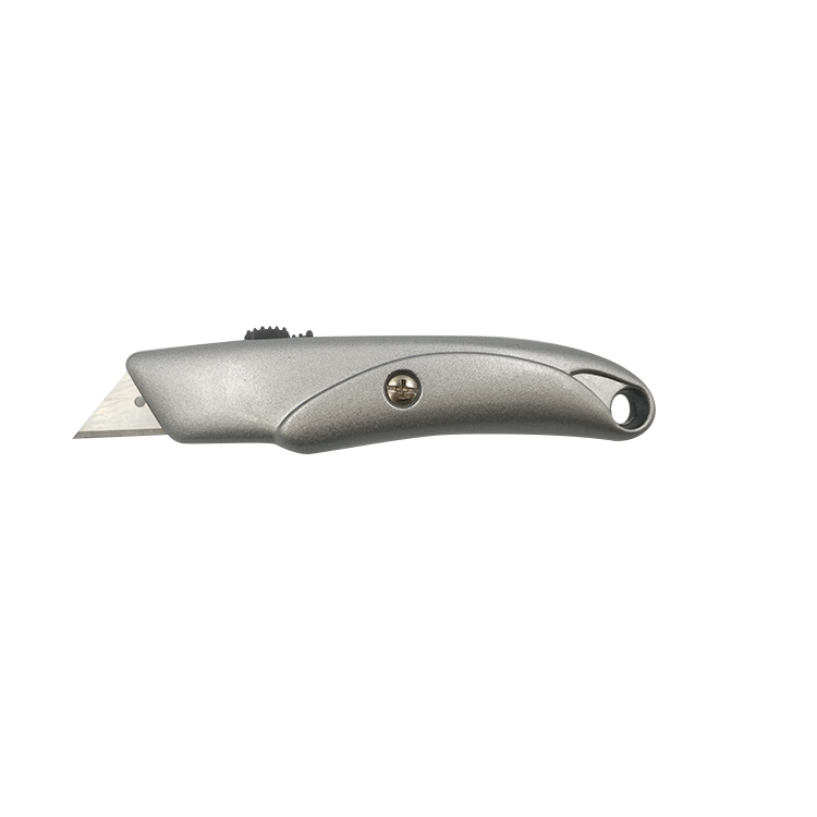 New Utility Knife  Metal-alloy Housing  Mulit-stop actuator and retractable blade   386004-1