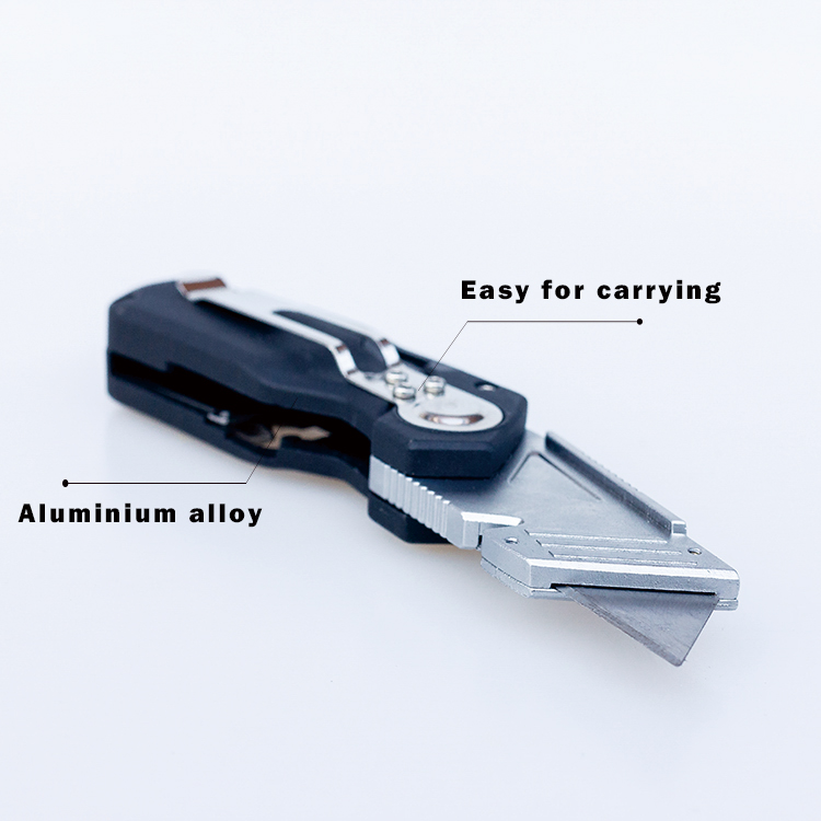 Professional Safety Box Cutter Folding Utility Knife With Screwdriver Bits   385709