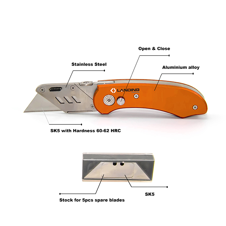 Professional Safety Box Cutter Folding Utility Knife   385703