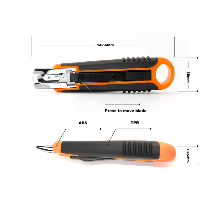 Resilient safety utility knife 386012