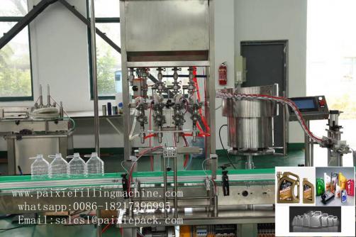 Lubricating oil / engine oil bottle filling machine