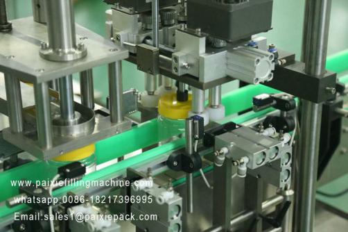 Plastic bottle honey and tomato filling and capping machine
