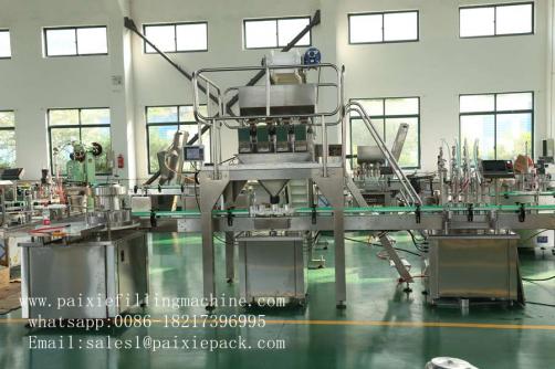 Liquid weighing bottle filling capping machine