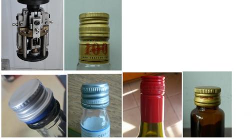 Round glass bottle cap sealing machine
