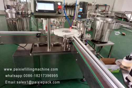 Round bottle vial filling capping machine