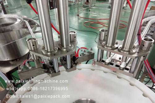 Round bottle vial filling capping machine