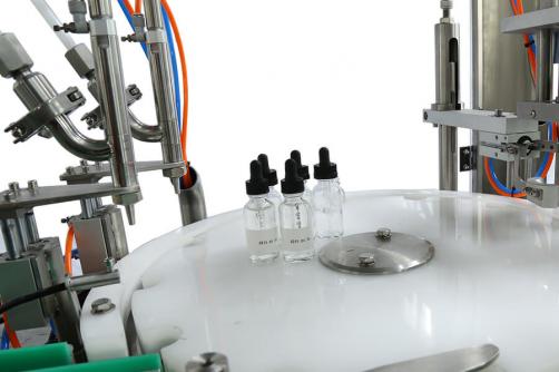 Glass dropper bottle essential oil filling capping machine