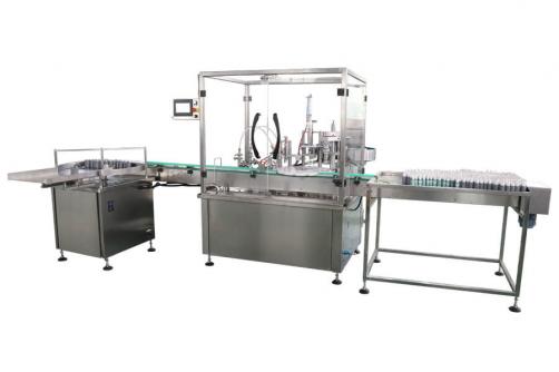 Causticity chemical liquid bottle filling capping machine
