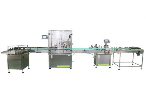 Automatic  plastic plug and lid bottle filling capping machine