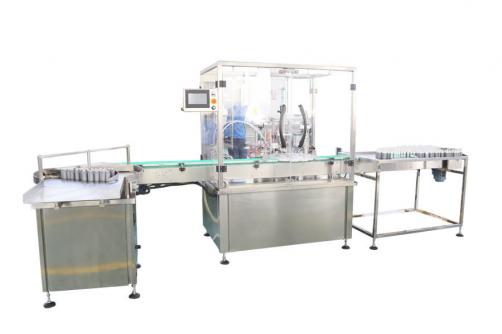 Glass dropper filling capping machine