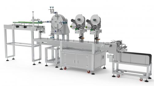 Clamshell /Tray Labeling machine