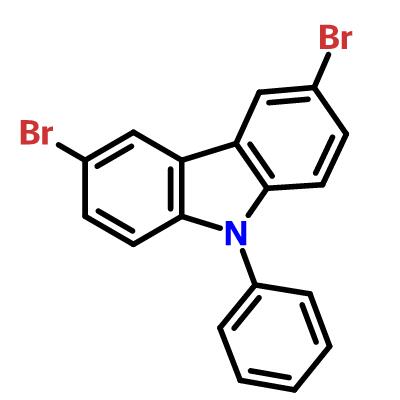 3,6- Dibromo-9- Phenylcarbazole , 57103-20-5 , C18H11Br2N​