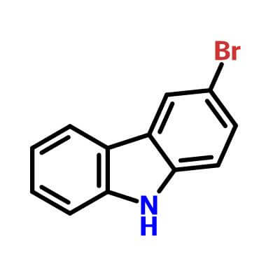 3- Bromo- 9H- carbazole , 1592-95-6 , C12H8BrN​