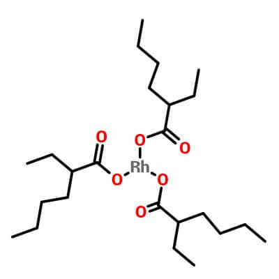 Rhodium Tris(2-Ethylhexanoate), 20845-92-5，C24H45O6Rh