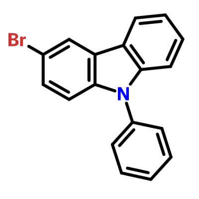 3-Bromo-9-phenylcarbazole，1153-85-1，​C18H12BrN​