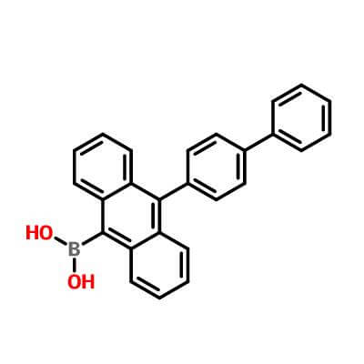 B-(10-[1,1'-Biphenyl]-4-yl-9-anthracenyl)boronic acid，400607-47-8，​C26H19BO2​