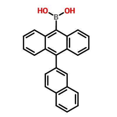 10-(2-Naphthyl)anthracene-9-boronic acid，597554-03-5，C24H17BO2