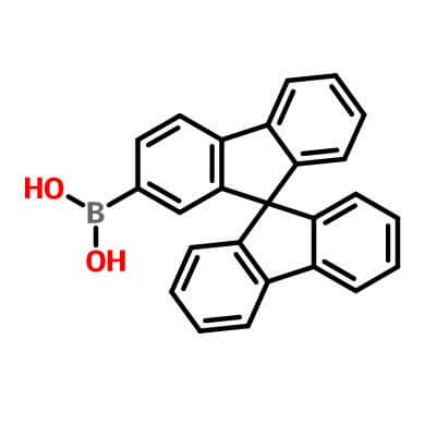 B-9,9'-Spirobi[9H-fluoren]-2'-yl-boronic acid，236389-21-2，C25H17BO2