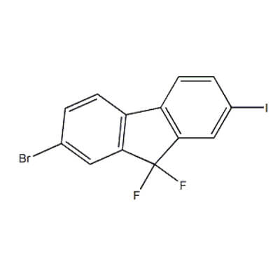 2-Bromo-9,9-Difluoro-7-Iodo-9H-Fluorene ，1499193-60-0，C13H6BrF2I