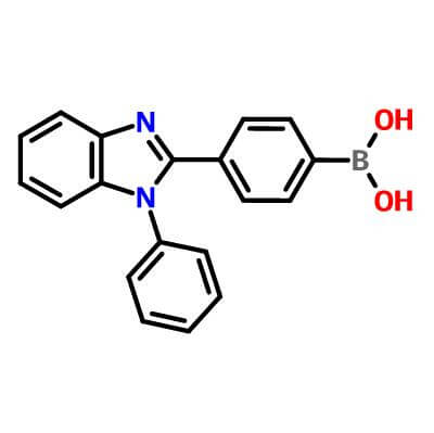 4-(1-Phenyl-1H-benzimidazol-2-yl)phenylboronic acid，952514-79-3，C19H15BN2O2​