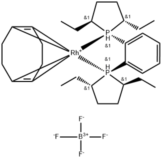 1,2-Bis[(2S,5S)-2,5-Diethylphospholano]Benzene(1,5-Cyclooctadiene)RhodiuM(I) Tetrafluoroborate，213343-64-7，C30H48BF4P2Rh
