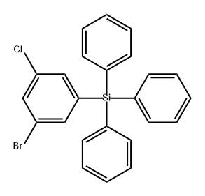 Benzene, 1-bromo-3-chloro-5-(triphenylsilyl)-_cas:2775285-69-1