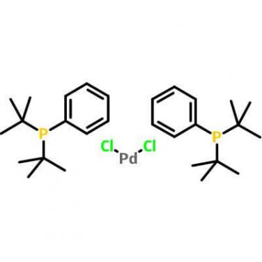 dichlorobis(di-tert-butylphenylphosphine)palladium(II), 34409-44-4 , C28H46Cl2P2Pd