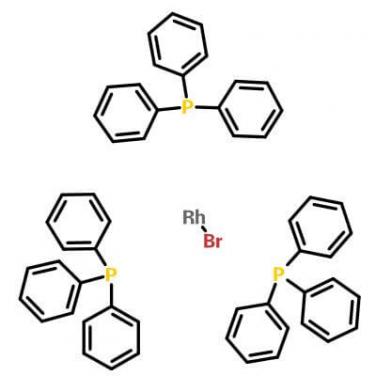 Bromotris(Triphenylphosphine)Rhodium, 14973-89-8，C54H45BrP3Rh