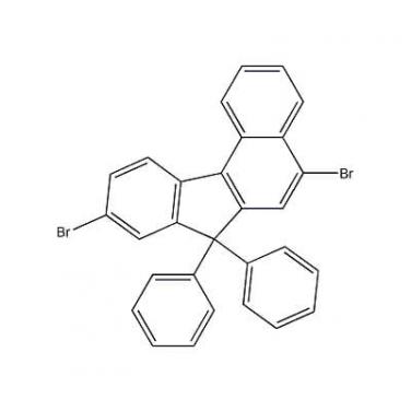 5,9-Dibromo-7,7-Diphenyl -7H-Benzo[C]Fluorene，854952-90-2，C29H18Br2