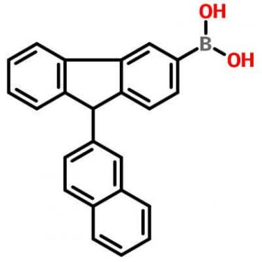 [9-(2-Naphthalenyl)-9H-carbazol-3-yl]-boronic acid，1133057-98-3，C22H16BNO2