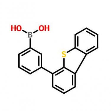 B-[3-(4-Dibenzothienyl)phenyl]boronic acid，1307859-67-1，C18H13BO2S