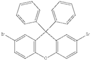 Spiro[9H-fluorene-9,9'-[9H]xanthene], 2',7'-dibromo-_1346002-88-7_C25H14Br2O