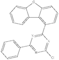 2-Chloro-4-(1-dibenzofuranyl)-6-phenyl-1,3,5-triazine _CAS:1883265-32-4