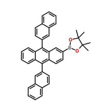9,10-di-2-naphthalenyl-2-anthracenylboronic acid bis(pinacol) ester _624744-67-8 _C40H33BO2