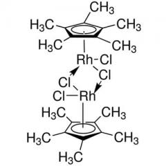 Pentamethylcyclopentadienylrhodium(III) Chloride Dimer，12354-85-7，C20H30Cl4Rh2
