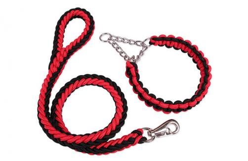 L119 Dog Martingale Braided Collar and Leash