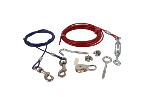 Heavy-Duty Tie Out Cable With Accessories