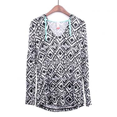 Printed Sweater Knit Fabric Cut & Sew Pullover Hoodie