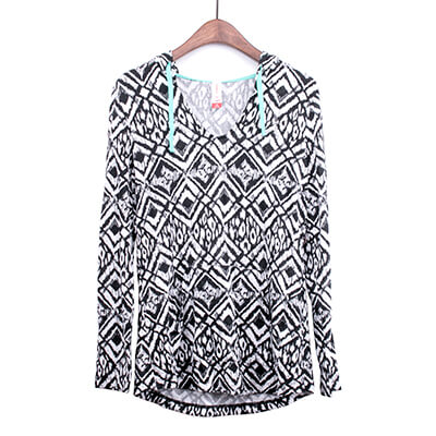 Printed Sweater Knit Fabric Cut & Sew Pullover Hoodie