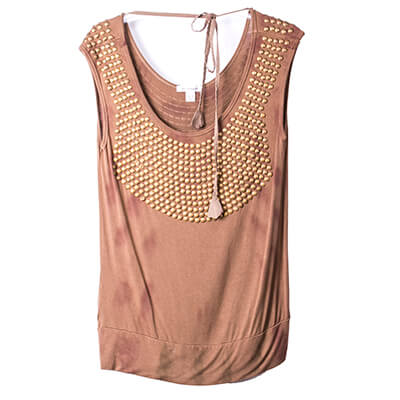 Nail Heads Handcraft Embelishment Knit Top