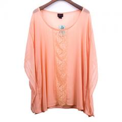 Lace Embellished Woven Fabric Blouse