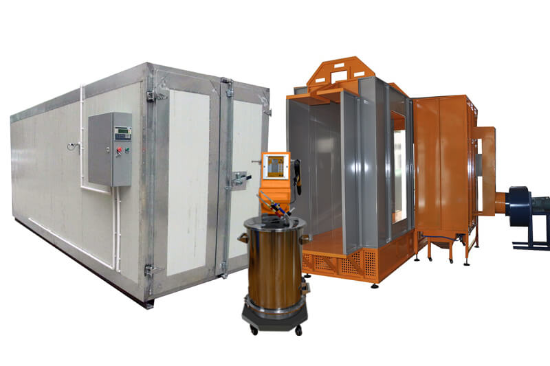 Batch Powder Coating System for Profiles, Metal Doors, Window Frames