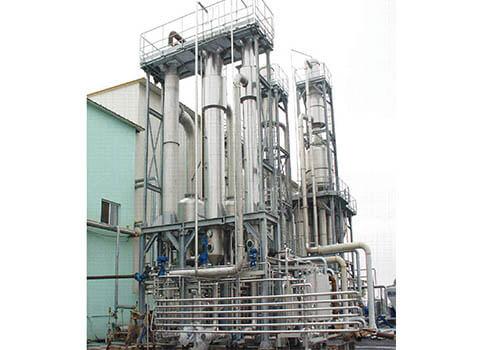 Three-effect falling film concentrating equipment