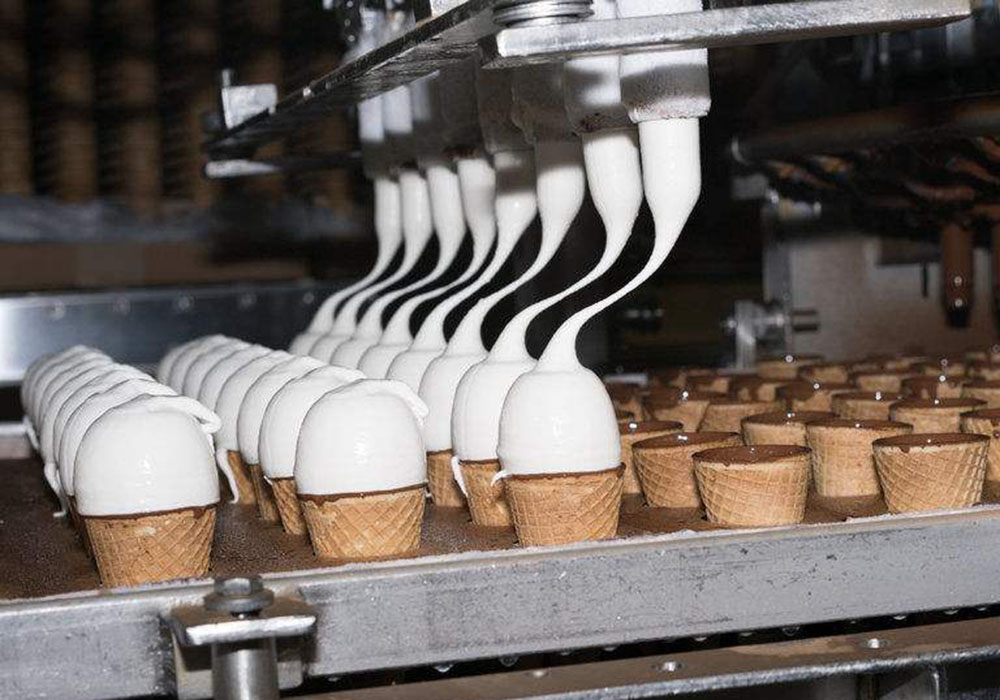 Línea de producción de helado