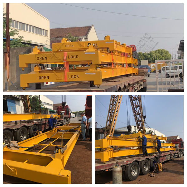 Two Sets of 40 feet Container Spreader and One Set of 20 Feet Container Spreader Will Be Sent to Argentina