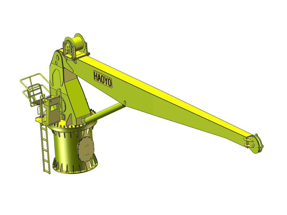5 SETS Stiff Boom Marine crane production began
